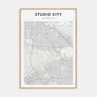 Studio City Map Portrait Poster