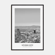 Studio City Portrait B&W Poster