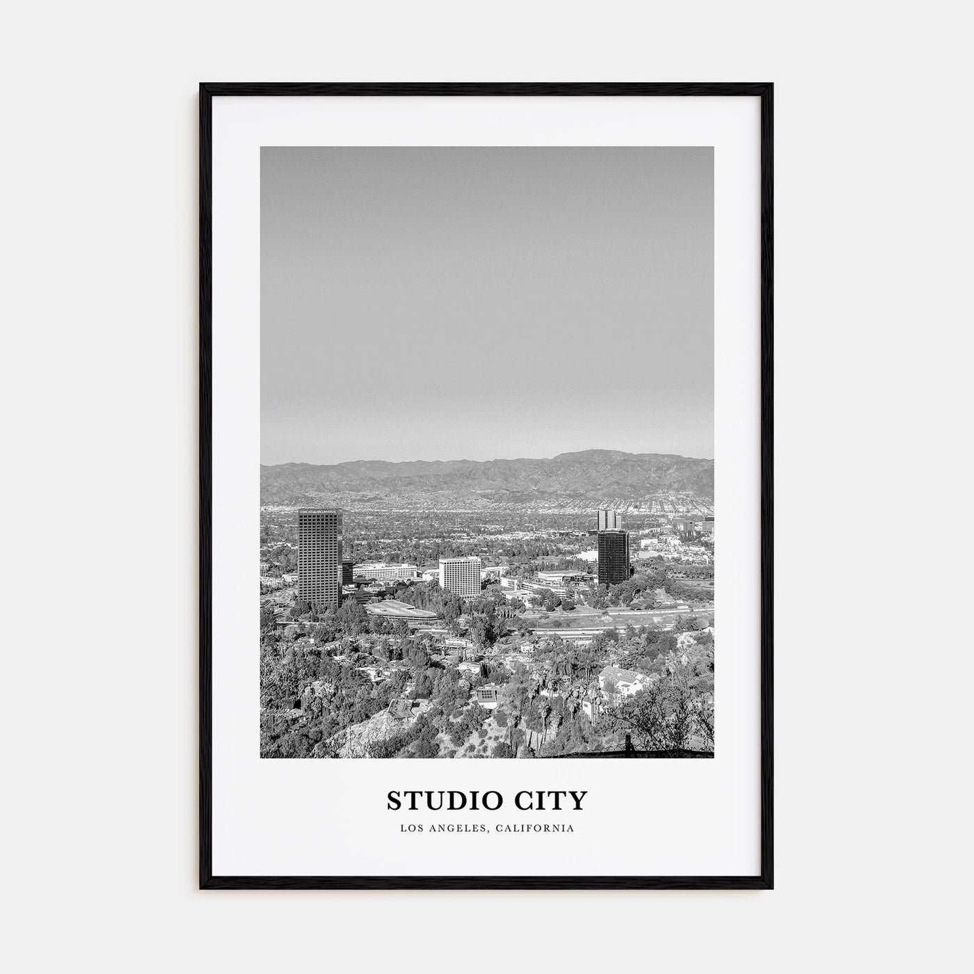 Studio City Portrait B&W Poster