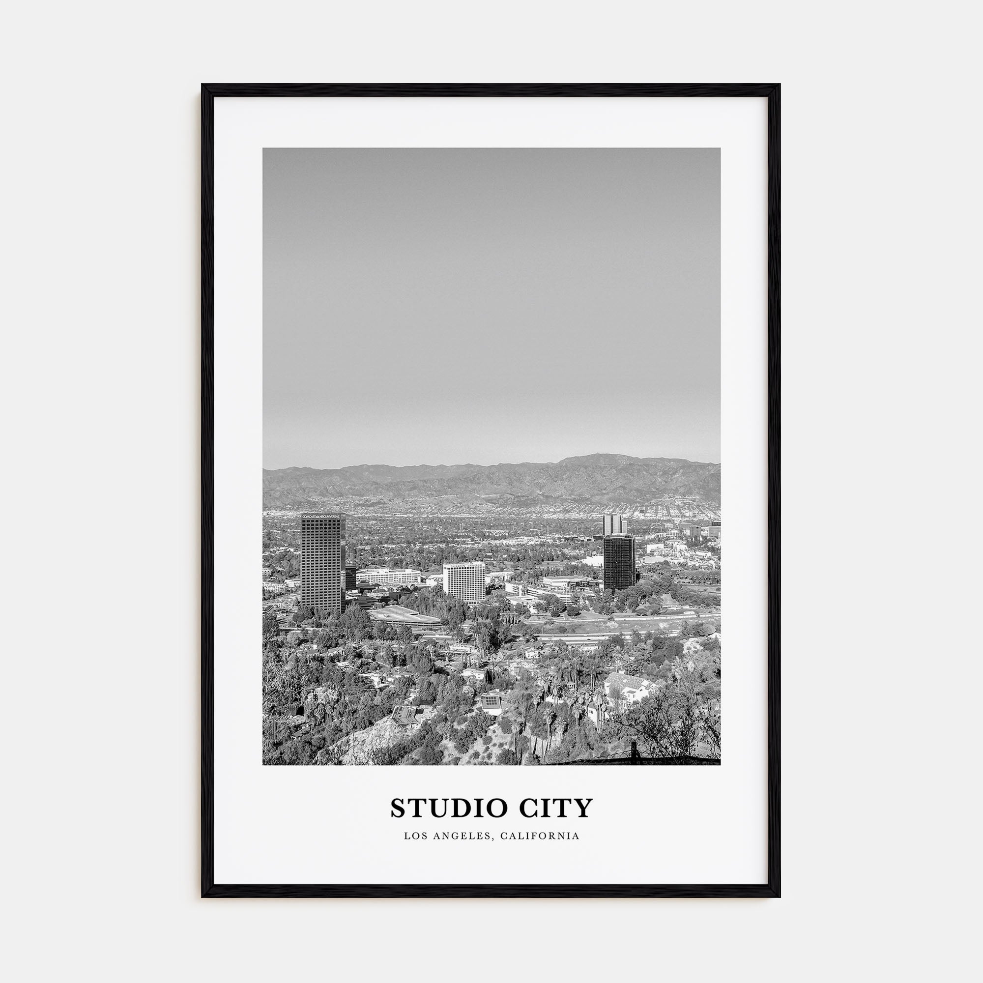 Studio City Portrait B&W Poster