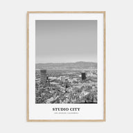 Studio City Portrait B&W Poster