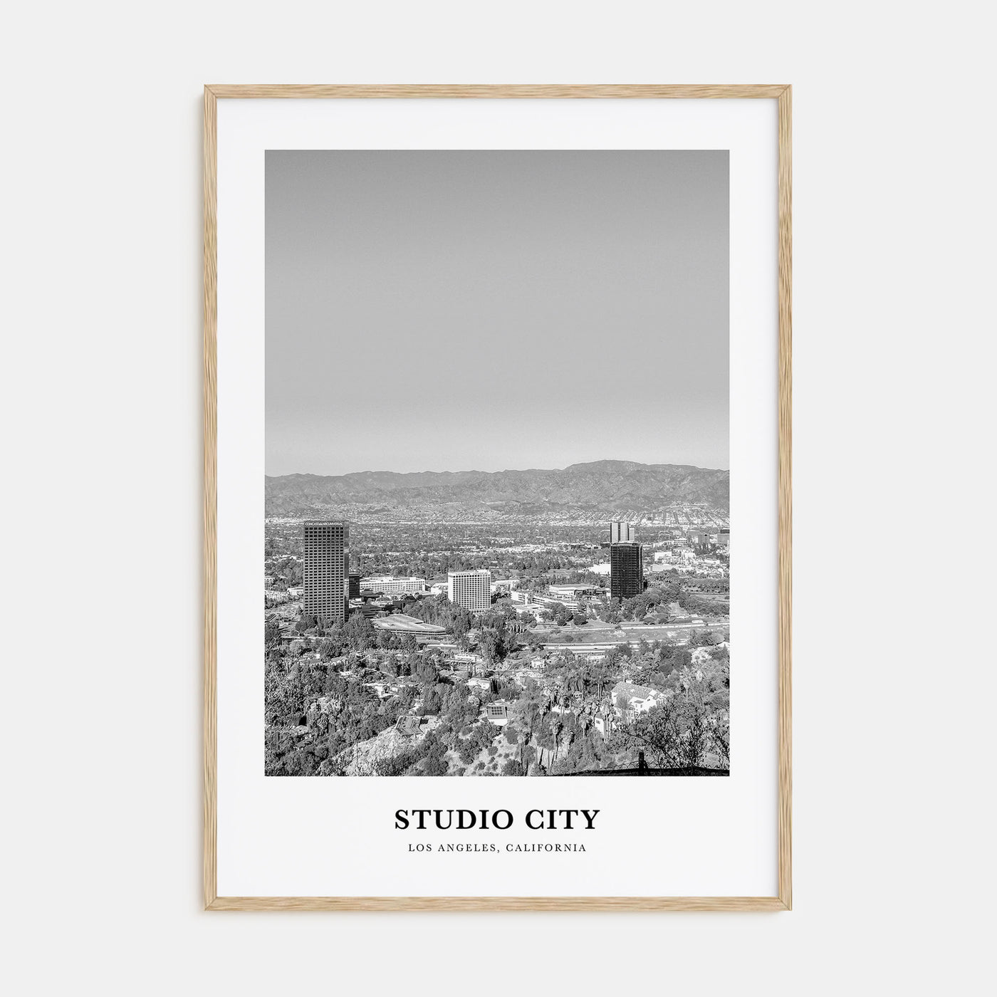 Studio City Portrait B&W Poster