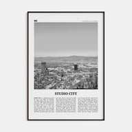 Studio City Travel B&W Poster