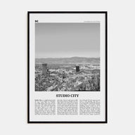 Studio City Travel B&W Poster