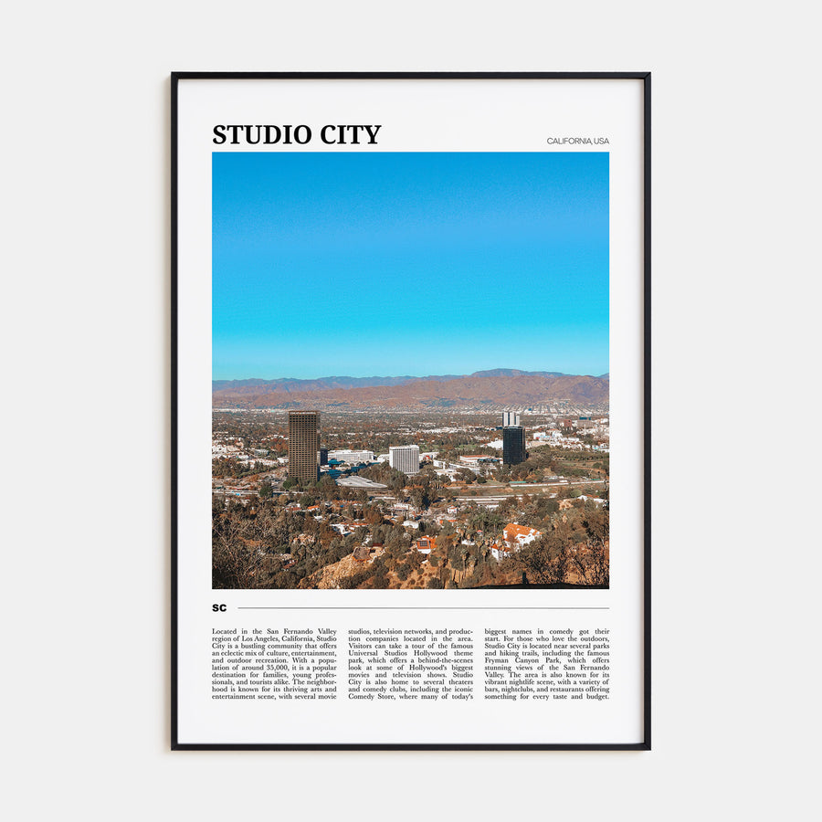 Studio City Travel Color Poster