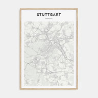 Stuttgart Map Portrait Poster