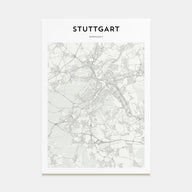 Stuttgart Map Portrait Poster