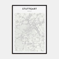 Stuttgart Map Portrait Poster