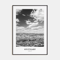 Stuttgart Portrait B&W Poster