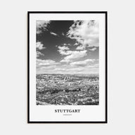 Stuttgart Portrait B&W Poster
