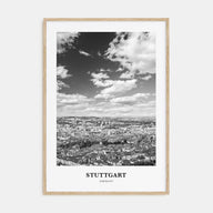 Stuttgart Portrait B&W Poster