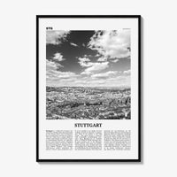 Stuttgart Print Black and White, Stuttgart Wall Art, Stuttgart Poster, Stuttgart Photo, Stuttgart Wall Décor, Germany, Deutschland