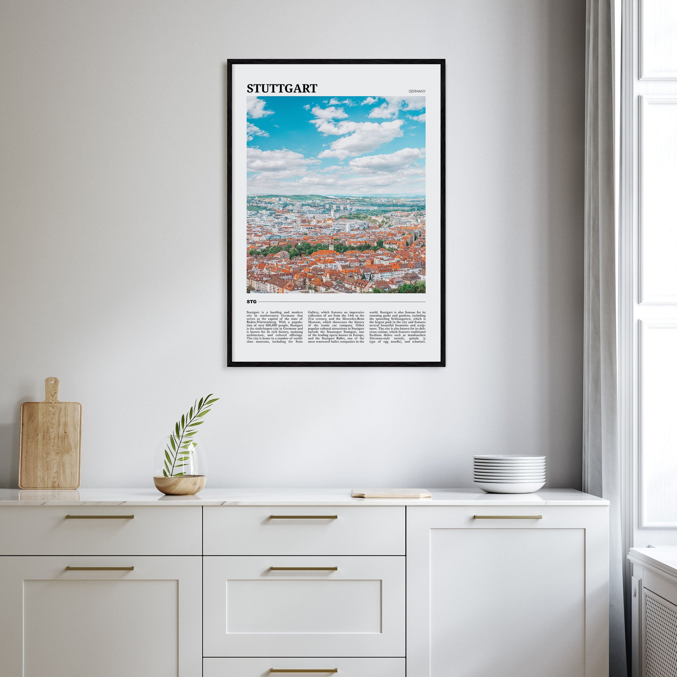 Stuttgart Travel Color Poster