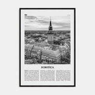 Subotica Travel B&W Poster