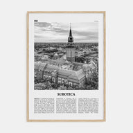 Subotica Travel B&W Poster