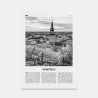 Subotica Travel B&W Poster