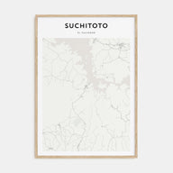 Suchitoto Map Portrait Poster