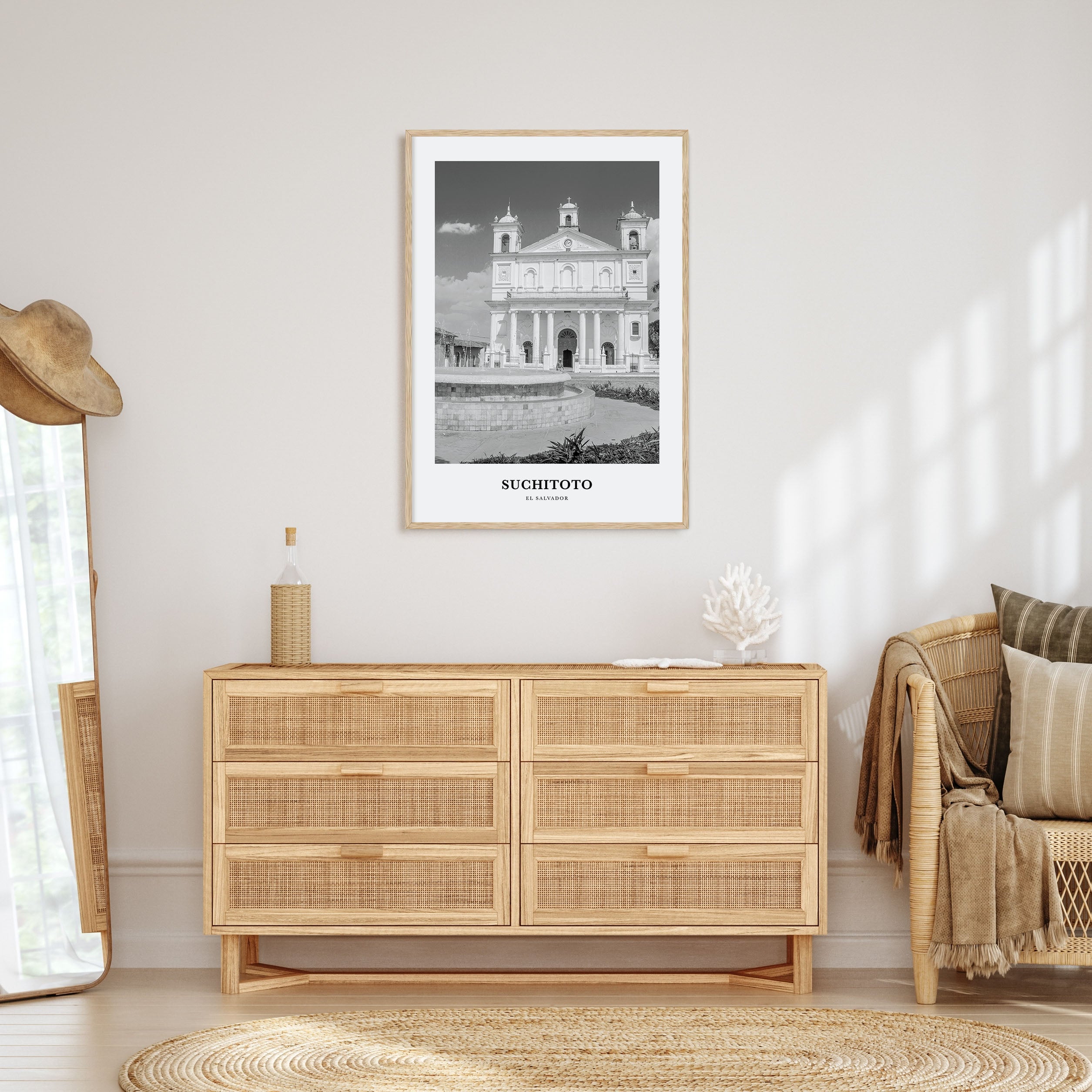 Suchitoto Portrait B&W Poster