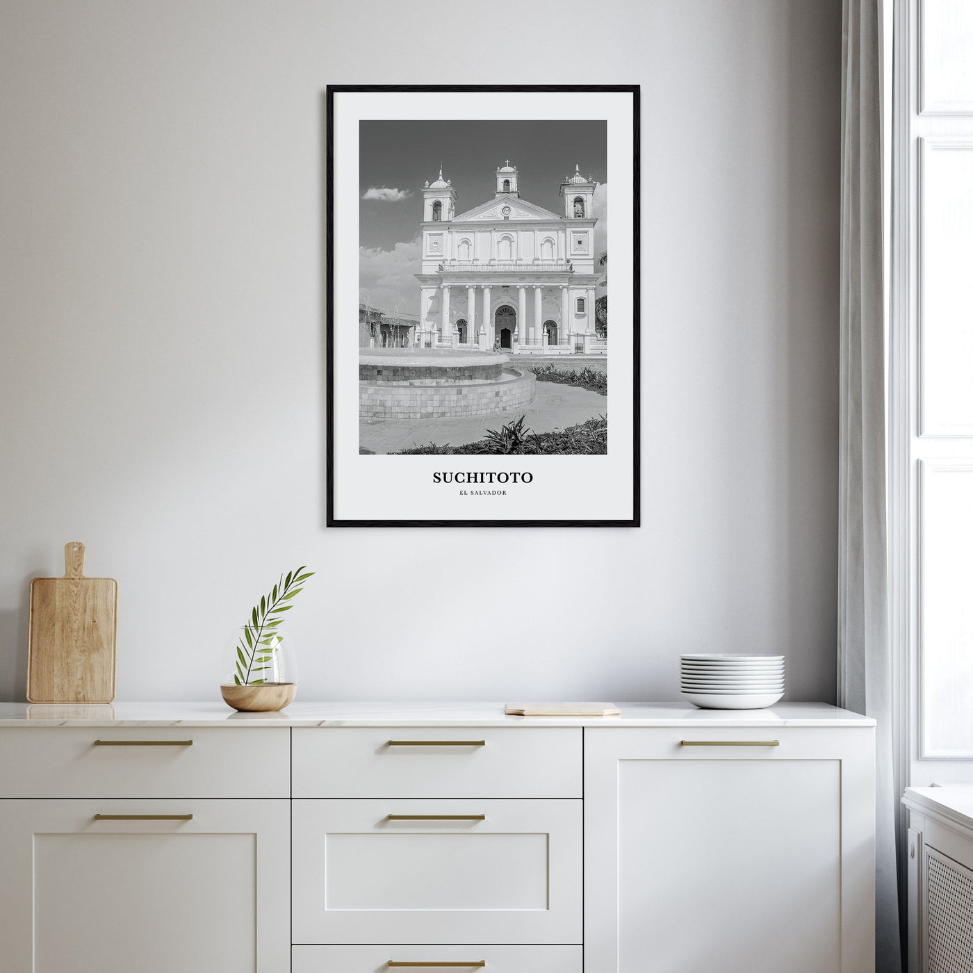 Suchitoto Portrait B&W Poster