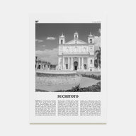 Suchitoto Travel B&W Poster