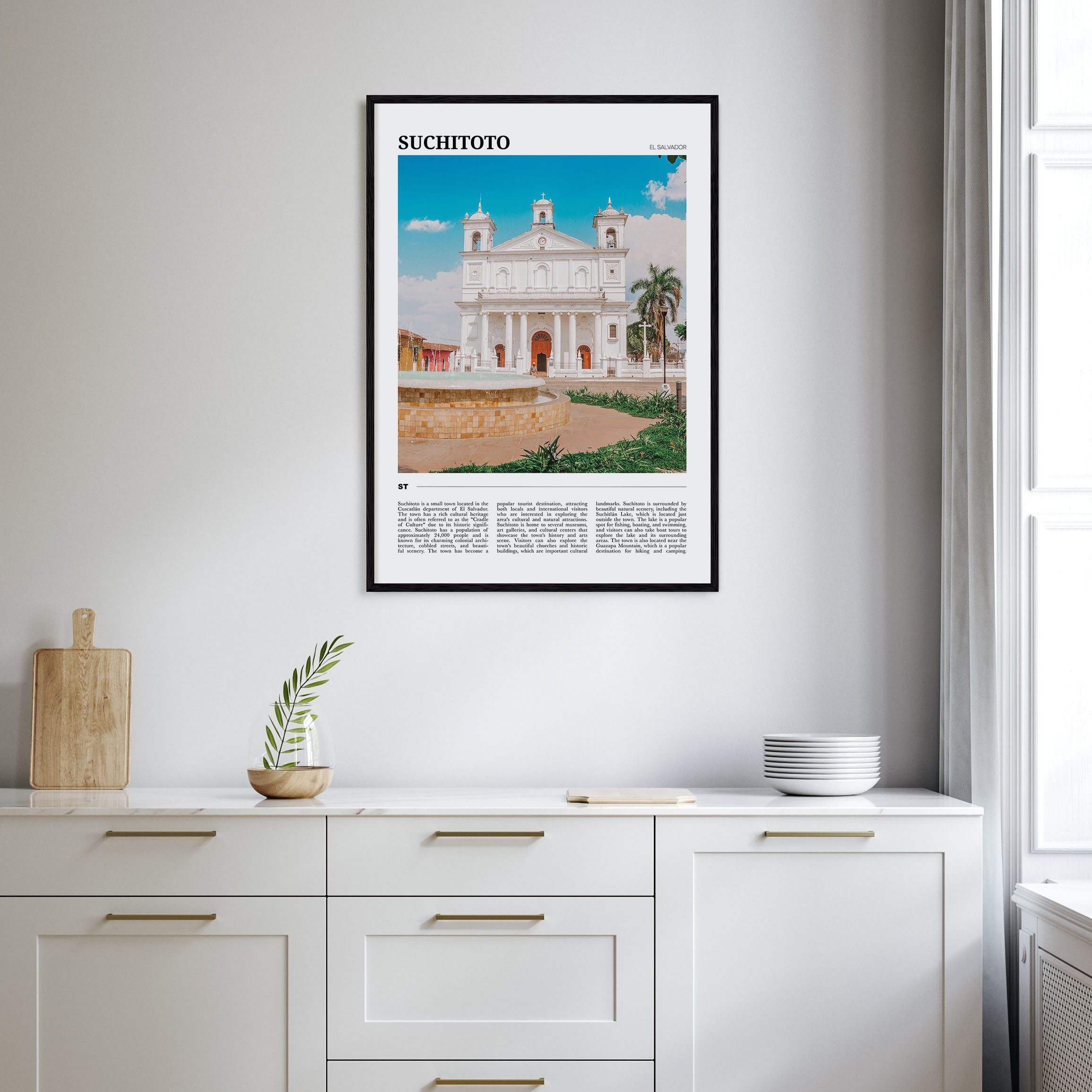 Suchitoto Travel Color Poster