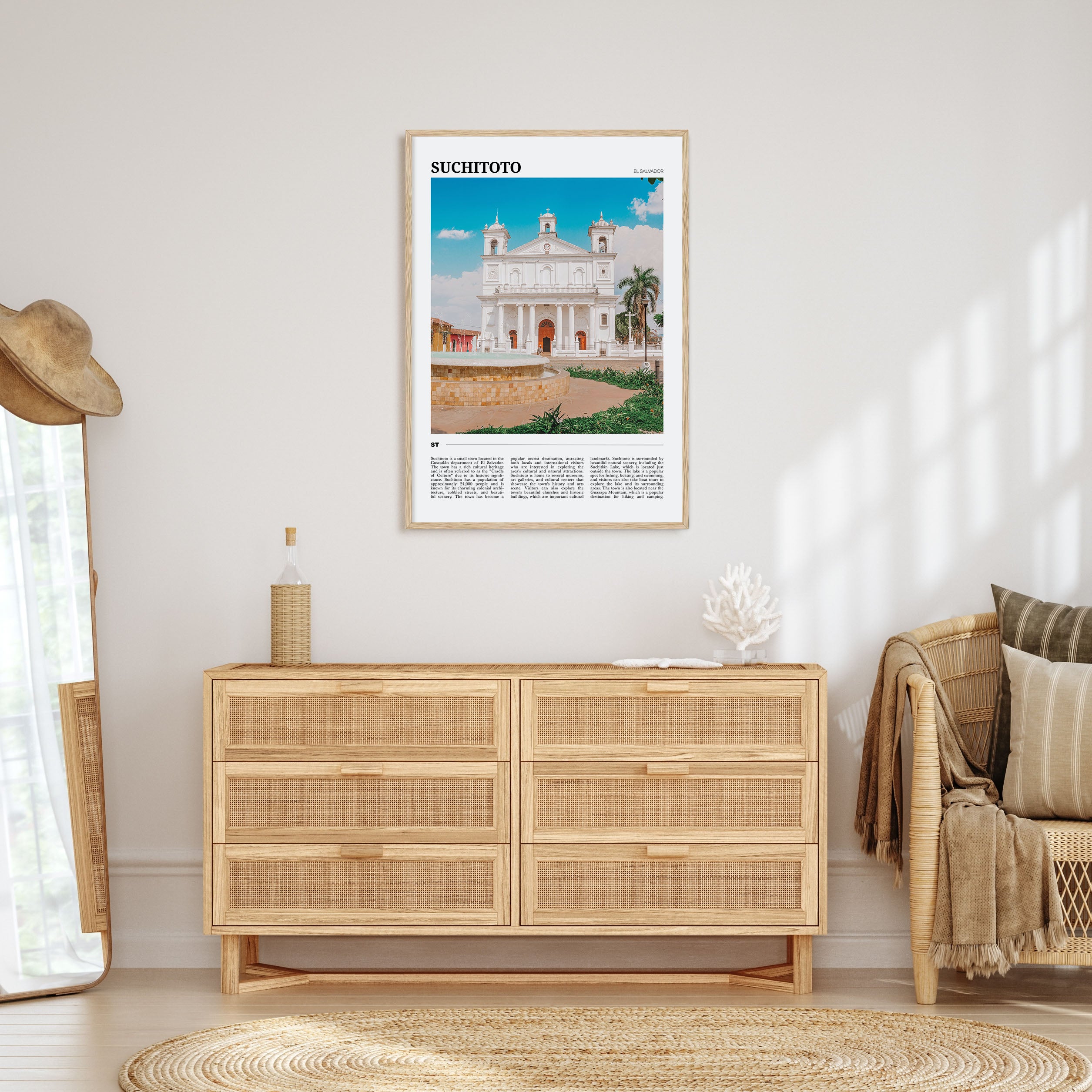 Suchitoto Travel Color Poster