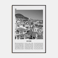 Sucre Travel B&W Poster