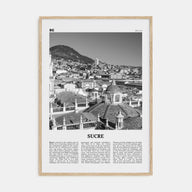 Sucre Travel B&W Poster