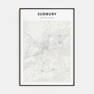 Sudbury Map Portrait Poster