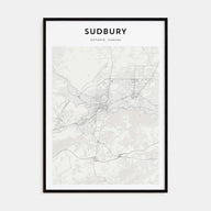 Sudbury Map Portrait Poster