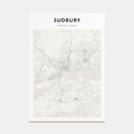 Sudbury Map Portrait Poster