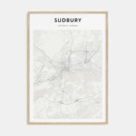 Sudbury Map Portrait Poster