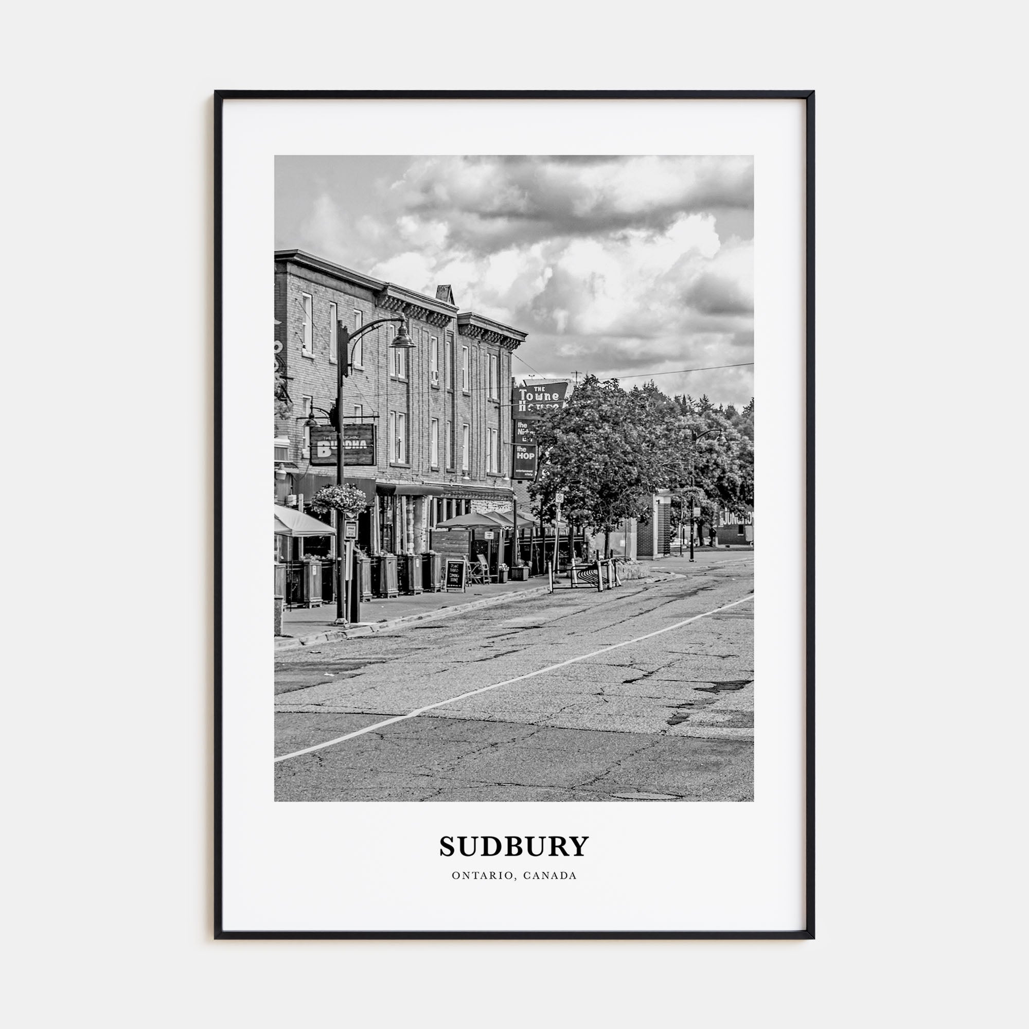 Sudbury Portrait B&W Poster