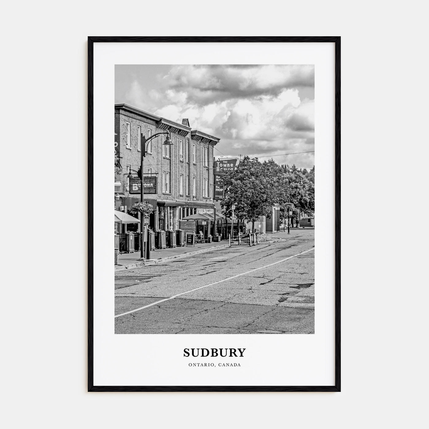 Sudbury Portrait B&W Poster