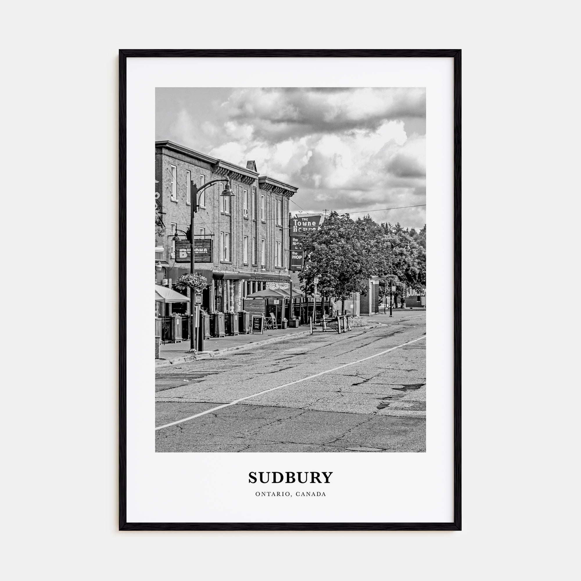 Sudbury Portrait B&W Poster