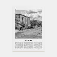 Sudbury Travel B&W Poster