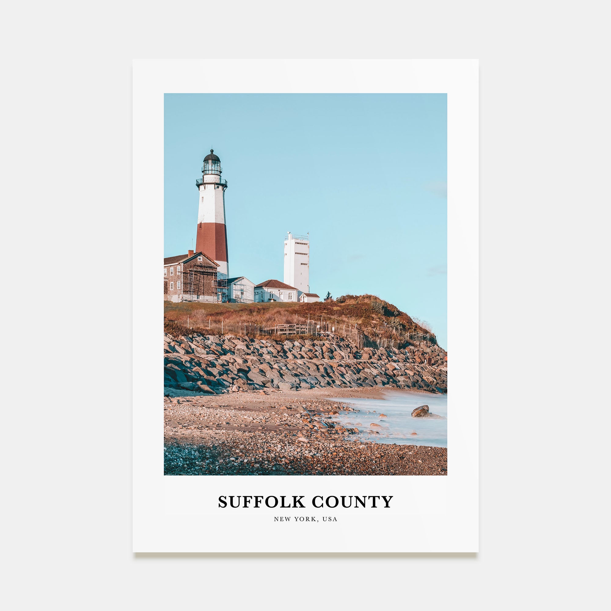 Suffolk County Portrait Color Poster