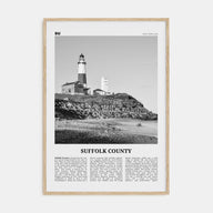 Suffolk County Travel B&W Poster