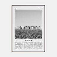 Suffolk Travel B&W Poster