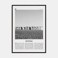 Suffolk Travel B&W Poster