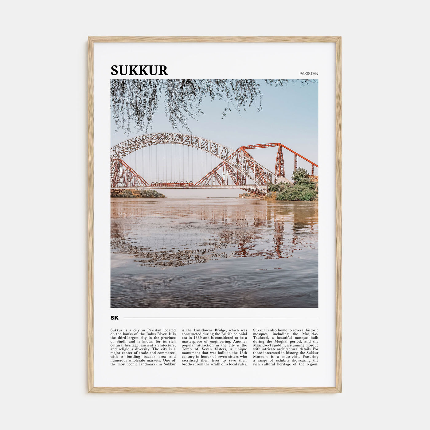 Sukkur Travel Color Poster