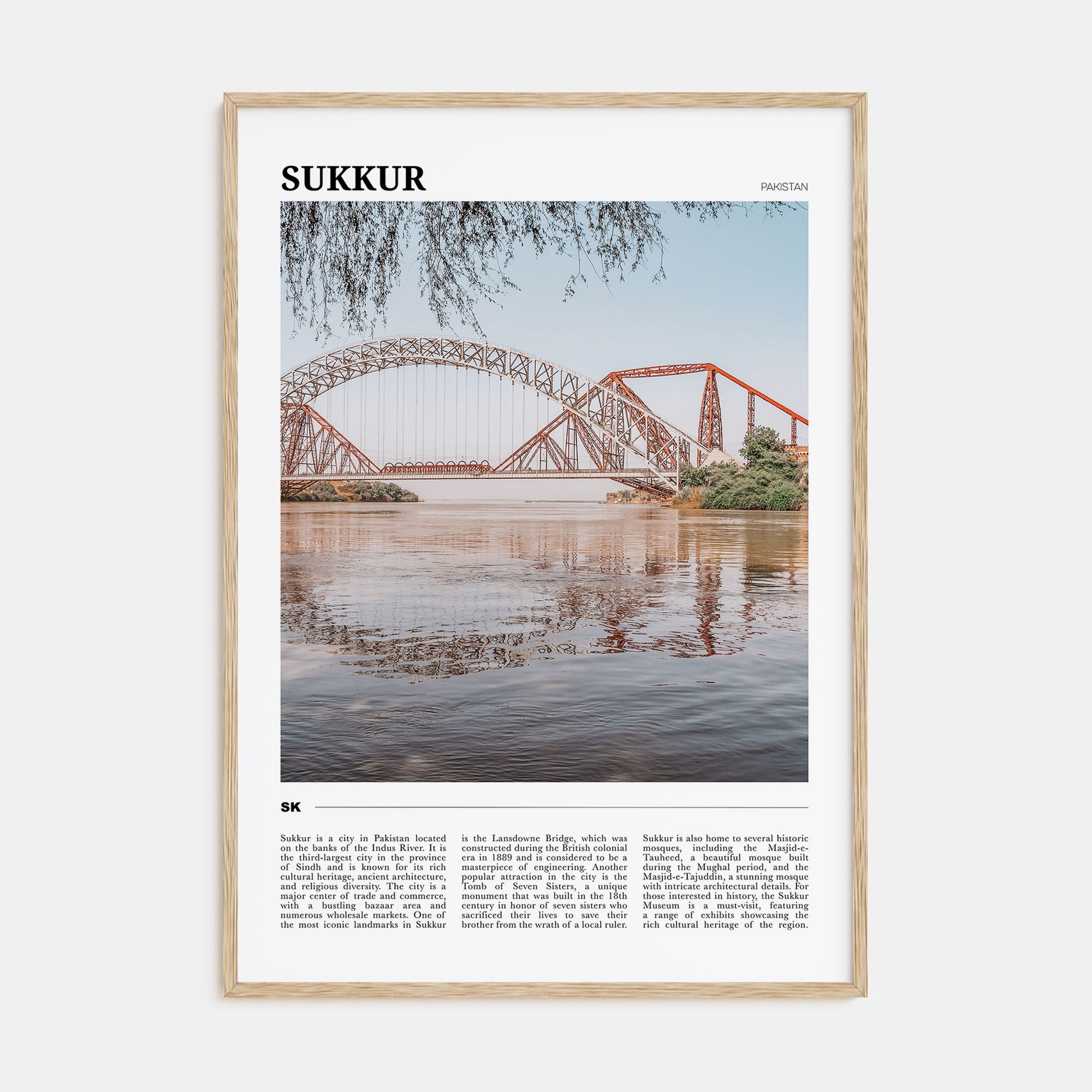 Sukkur Travel Color Poster