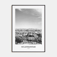 Sulaymaniyah Portrait B&W Poster
