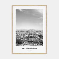 Sulaymaniyah Portrait B&W Poster