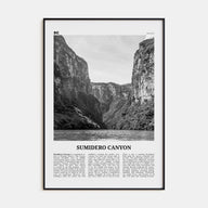 Sumidero Canyon Travel B&W Poster