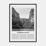 Sumidero Canyon Travel B&W Poster