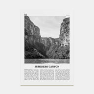 Sumidero Canyon Travel B&W Poster