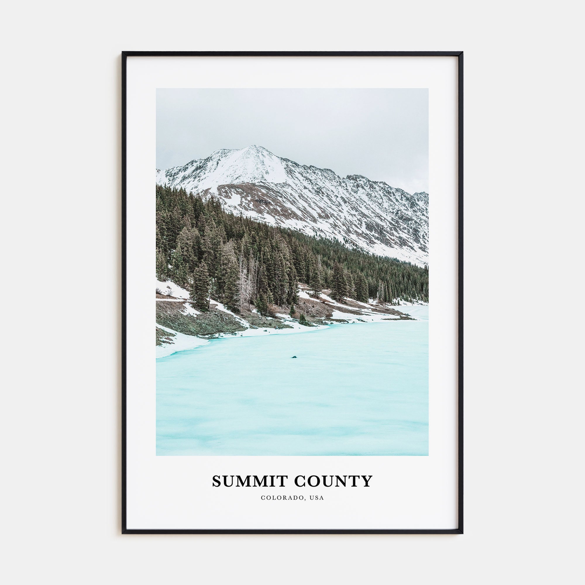 Summit County Portrait Color Poster