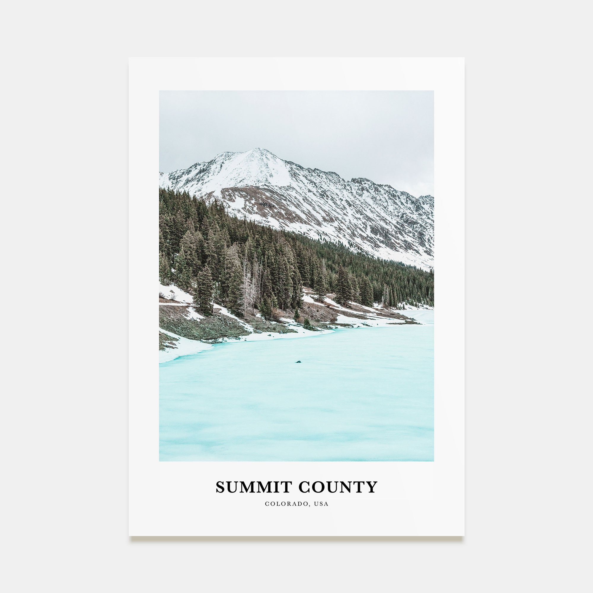 Summit County Portrait Color Poster