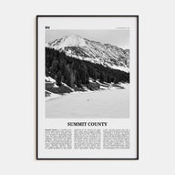 Summit County Travel B&W Poster
